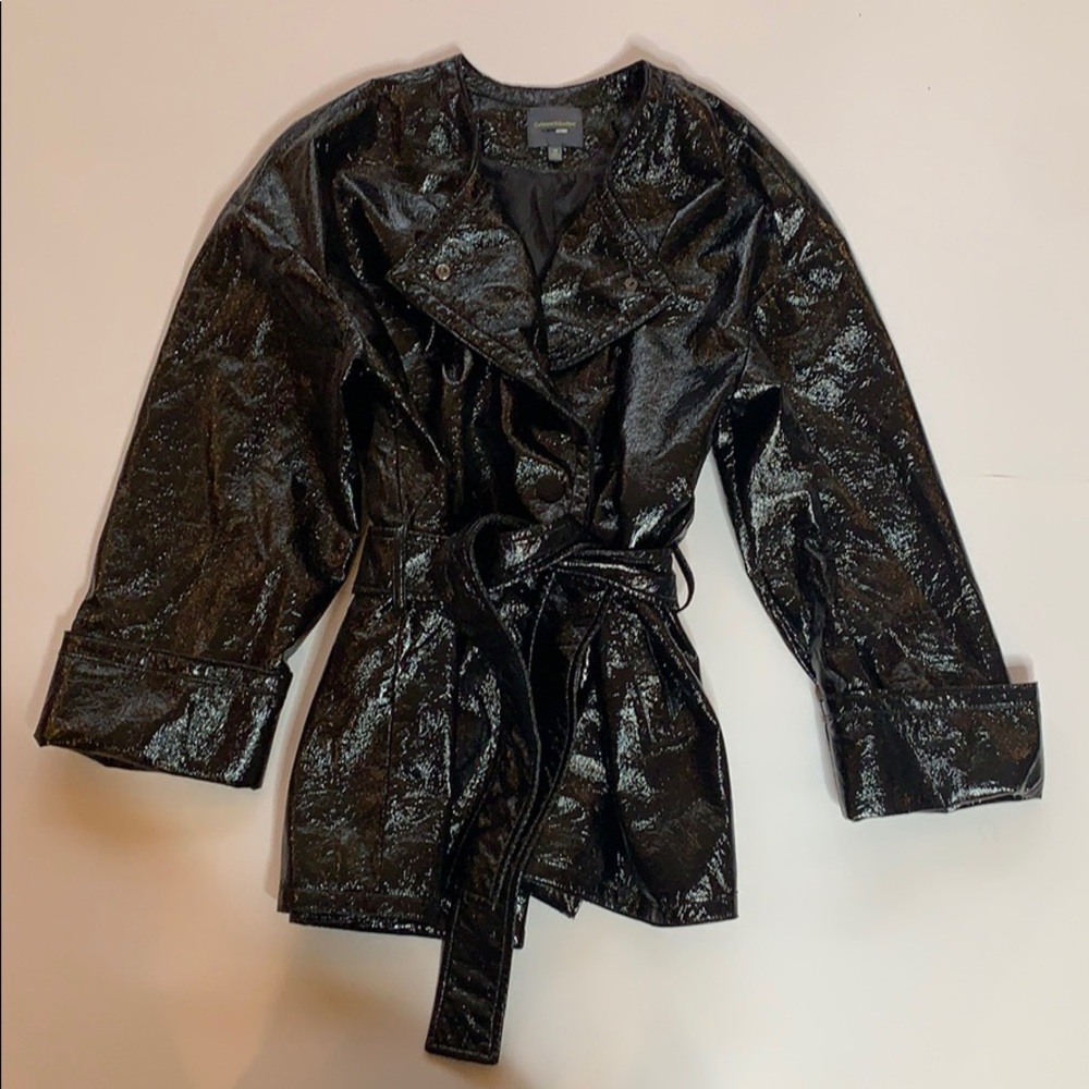 Patent leather jacket